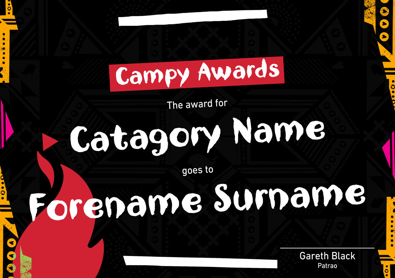 team award certificate